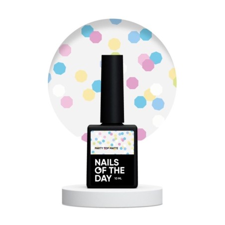 NAILSOFTHEDAY Party top matte, 10 ml